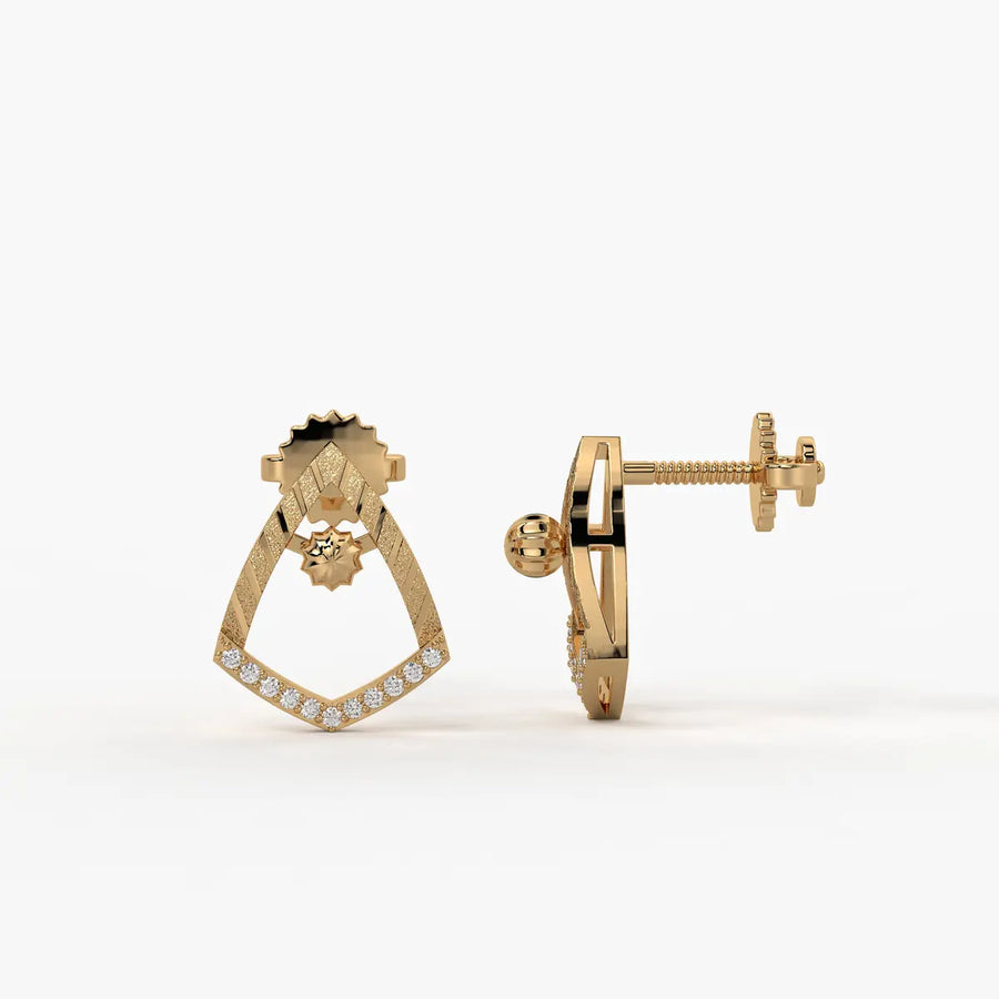 Tanvika Trikon Bead Earrings