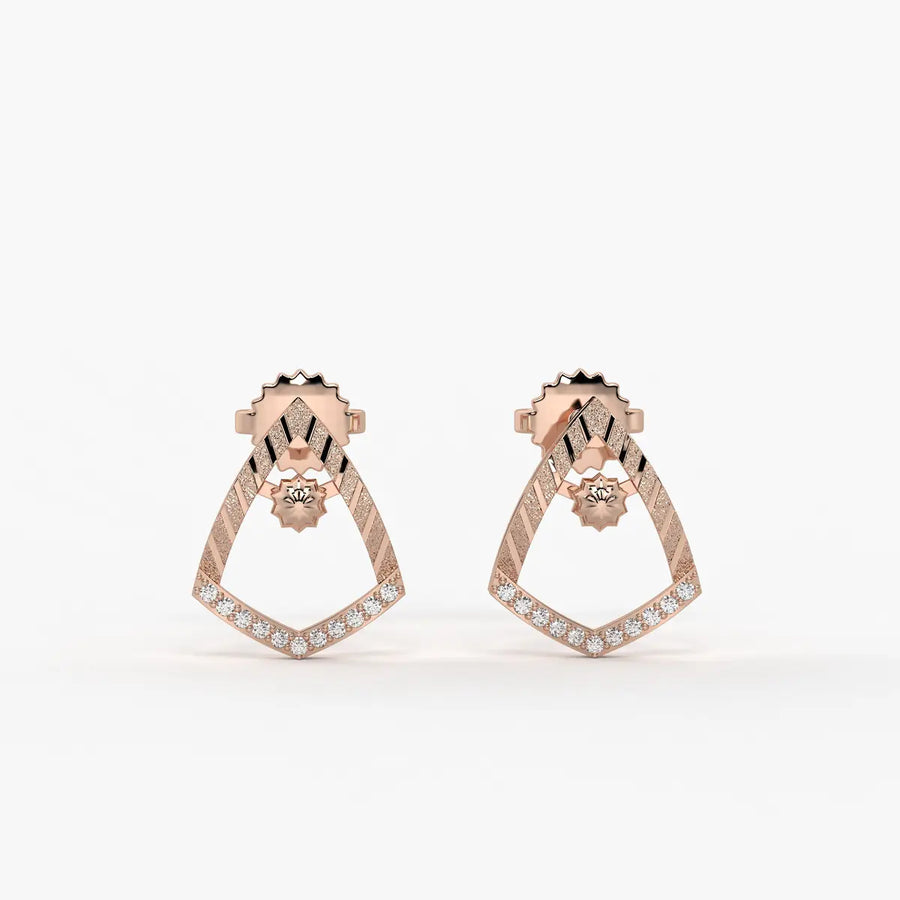 Tanvika Trikon Bead Earrings