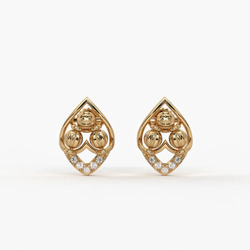 Tarini Bead Petal Earrings