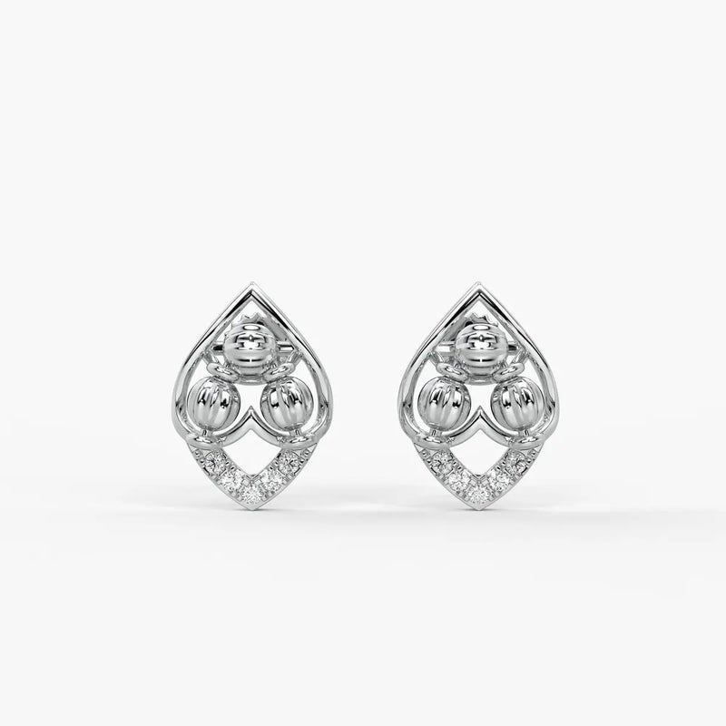 Tarini Bead Petal Earrings