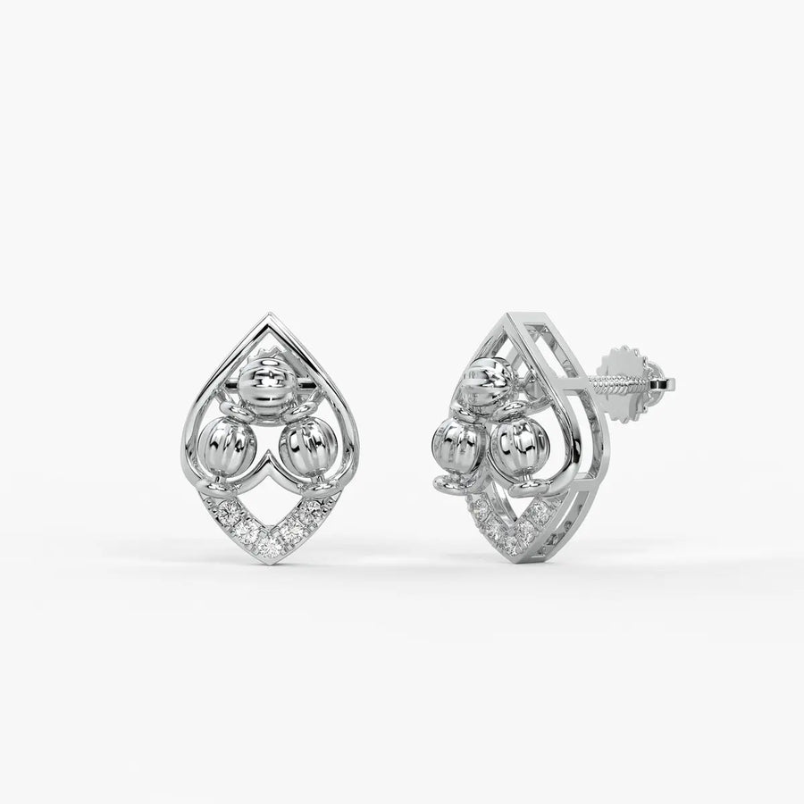 Tarini Bead Petal Earrings
