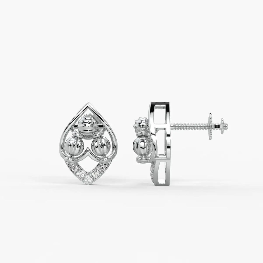 Tarini Bead Petal Earrings