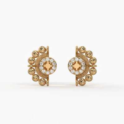 Orniva Bead Halo Earrings