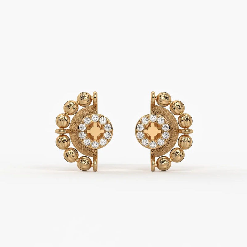 Orniva Bead Halo Earrings