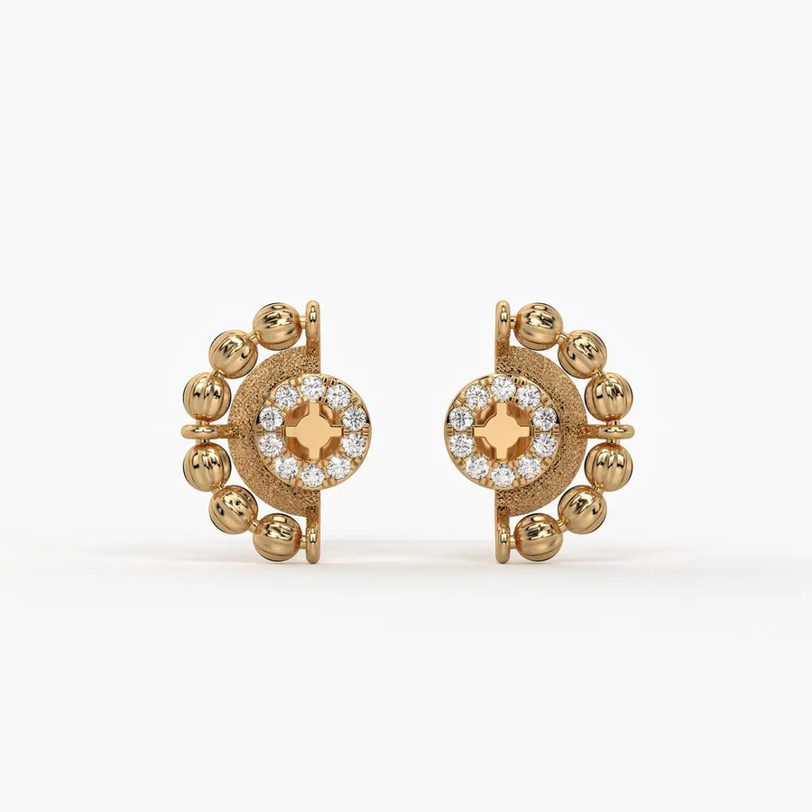 Orniva Bead Halo Earrings