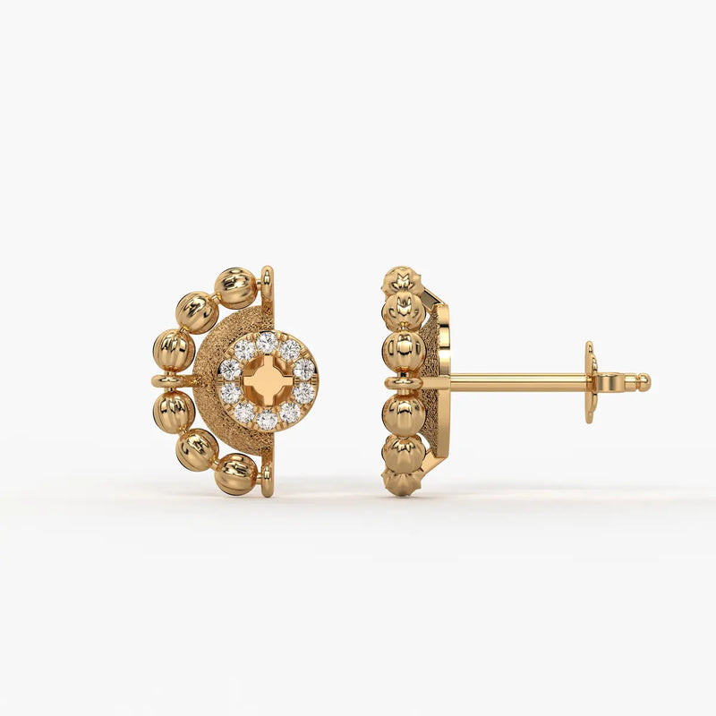 Orniva Bead Halo Earrings
