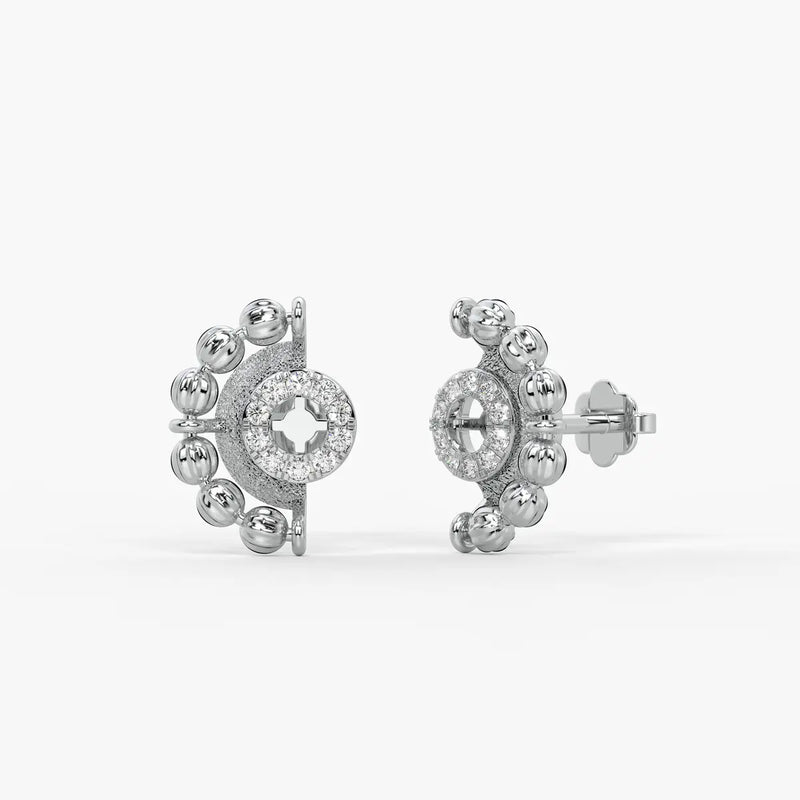 Orniva Bead Halo Earrings