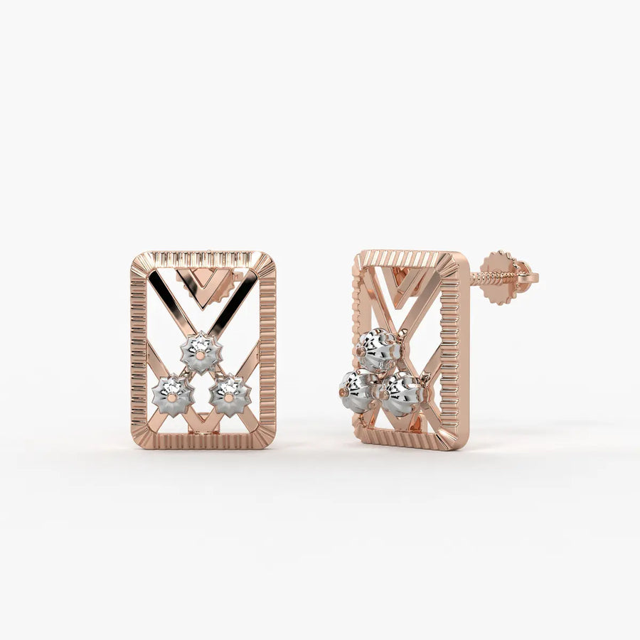 Avira Chevron Garden Earrings