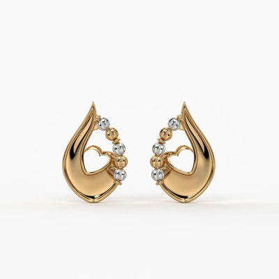 Amora Dewdrop Heart Earrings