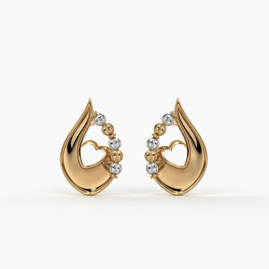 Amora Dewdrop Heart Earrings