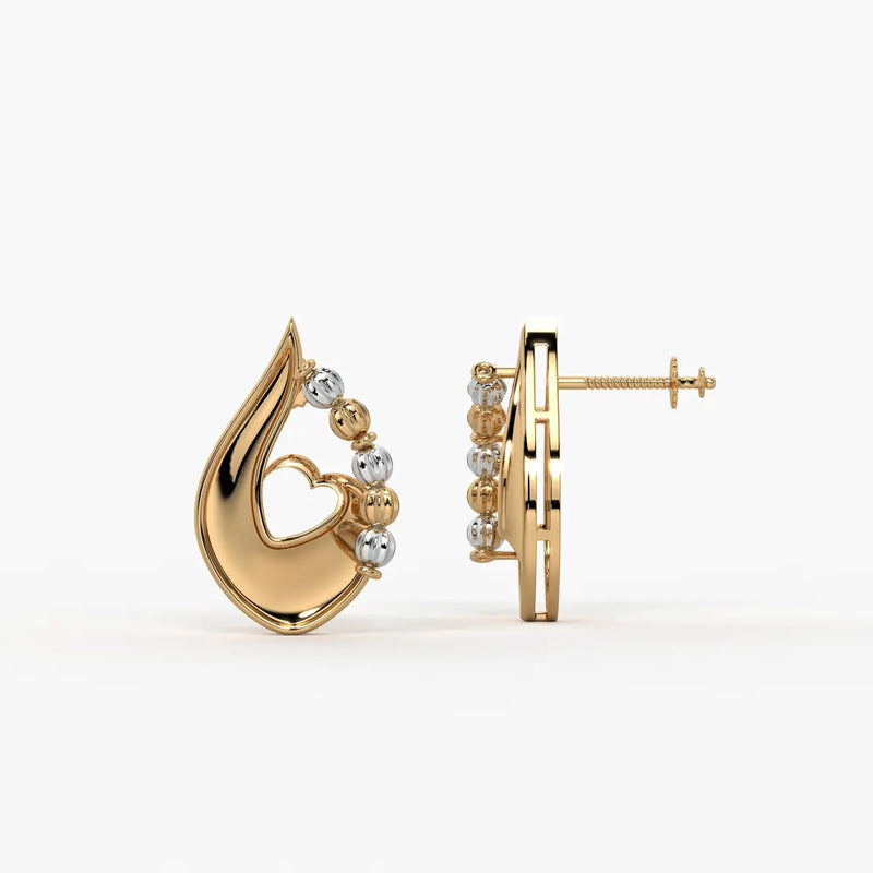 Amora Dewdrop Heart Earrings