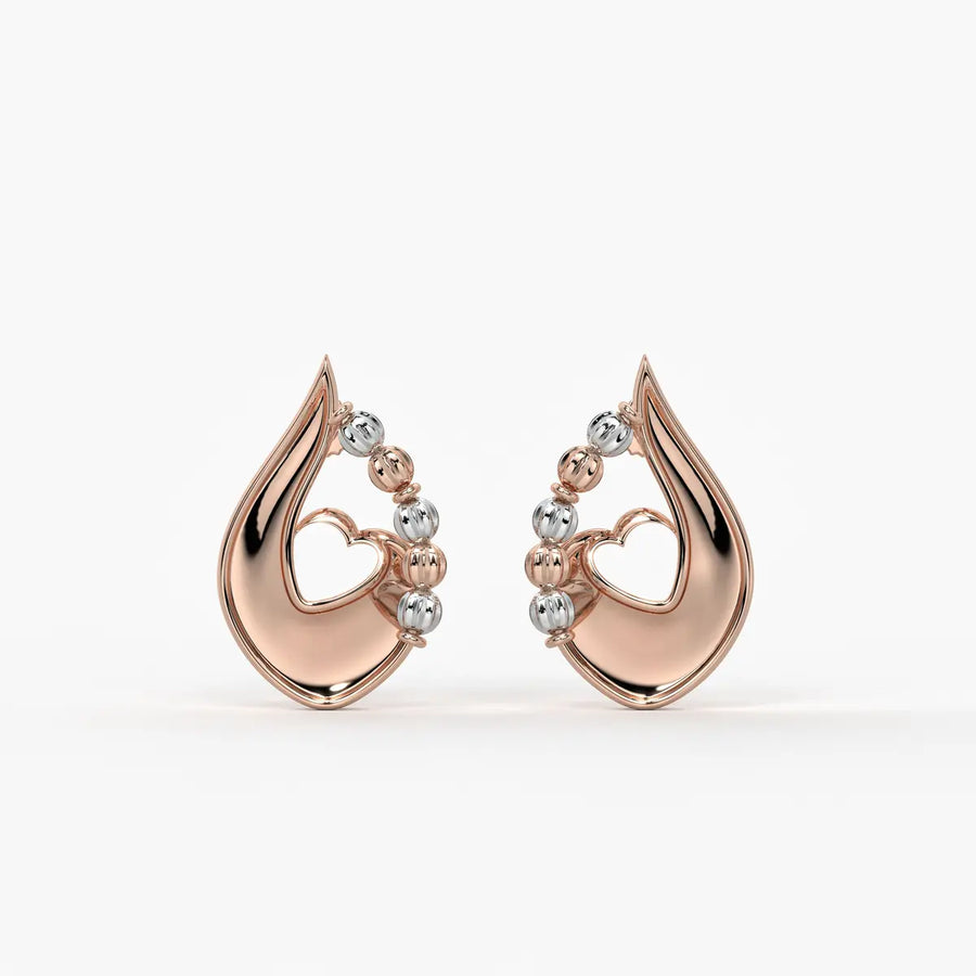 Amora Dewdrop Heart Earrings
