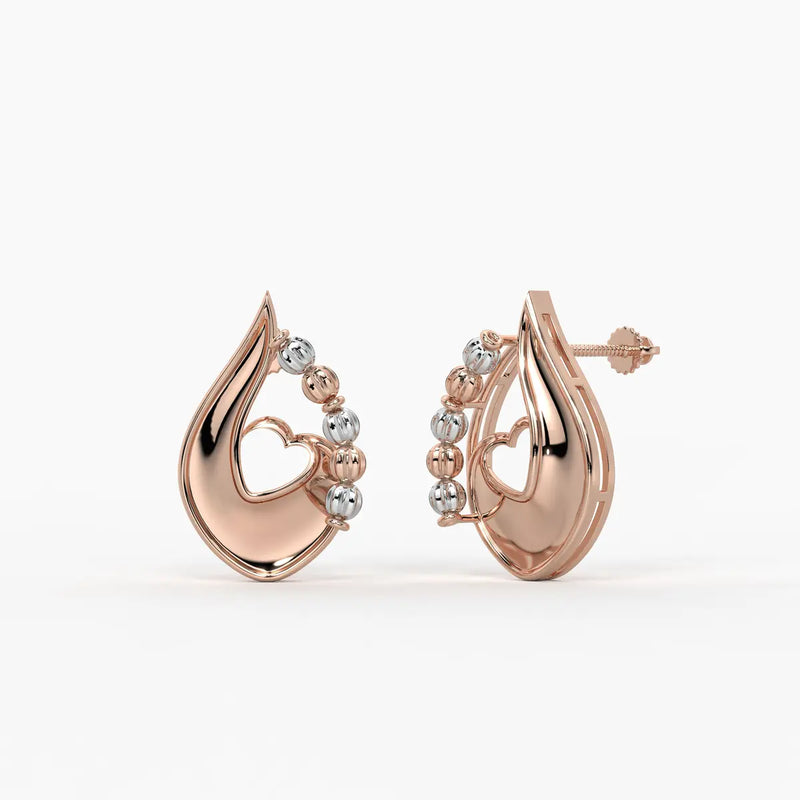 Amora Dewdrop Heart Earrings