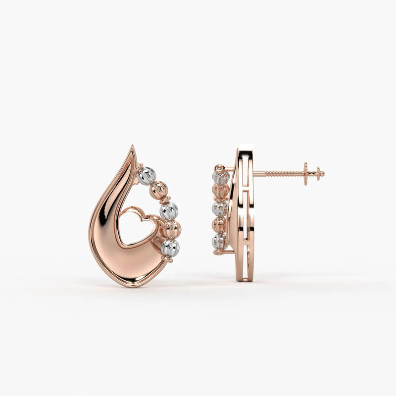 Amora Dewdrop Heart Earrings