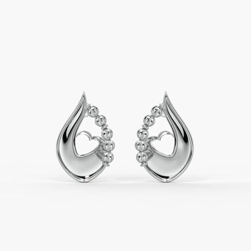 Amora Dewdrop Heart Earrings