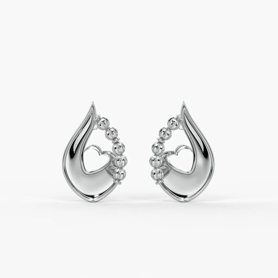 Amora Dewdrop Heart Earrings