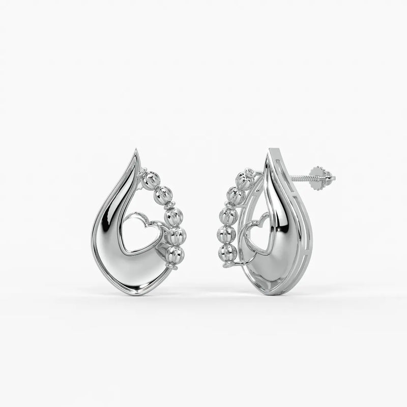 Amora Dewdrop Heart Earrings