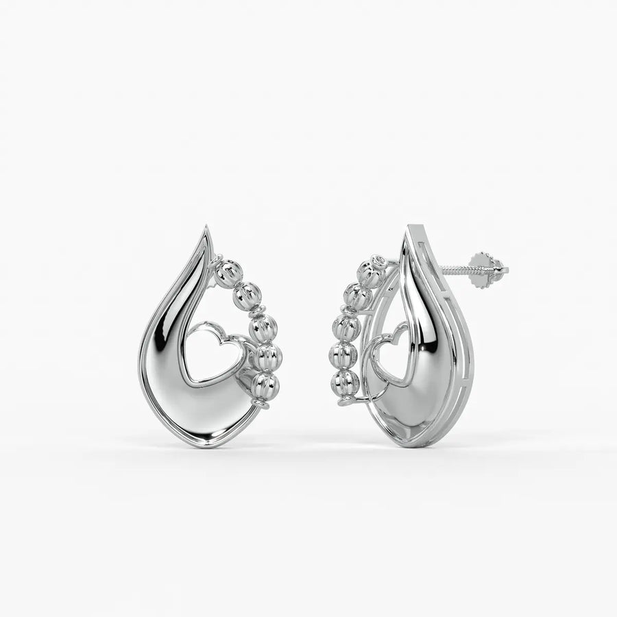Amora Dewdrop Heart Earrings