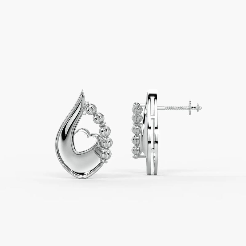 Amora Dewdrop Heart Earrings