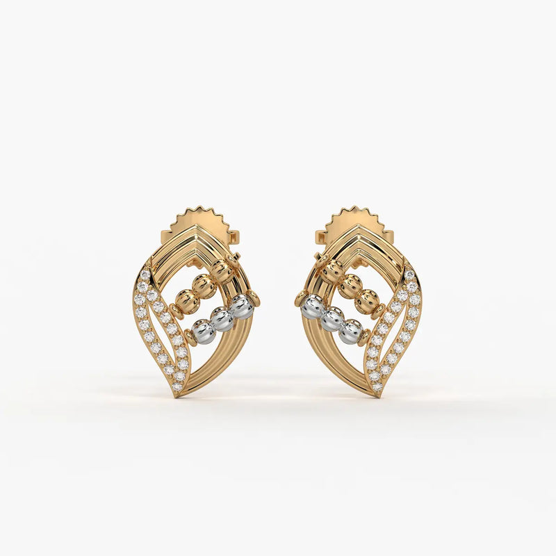 Vayra Leaf Cascade Earrings