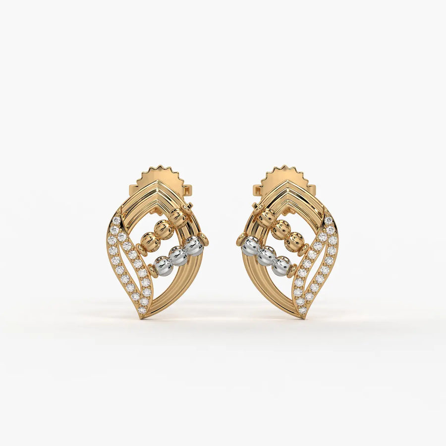 Vayra Leaf Cascade Earrings
