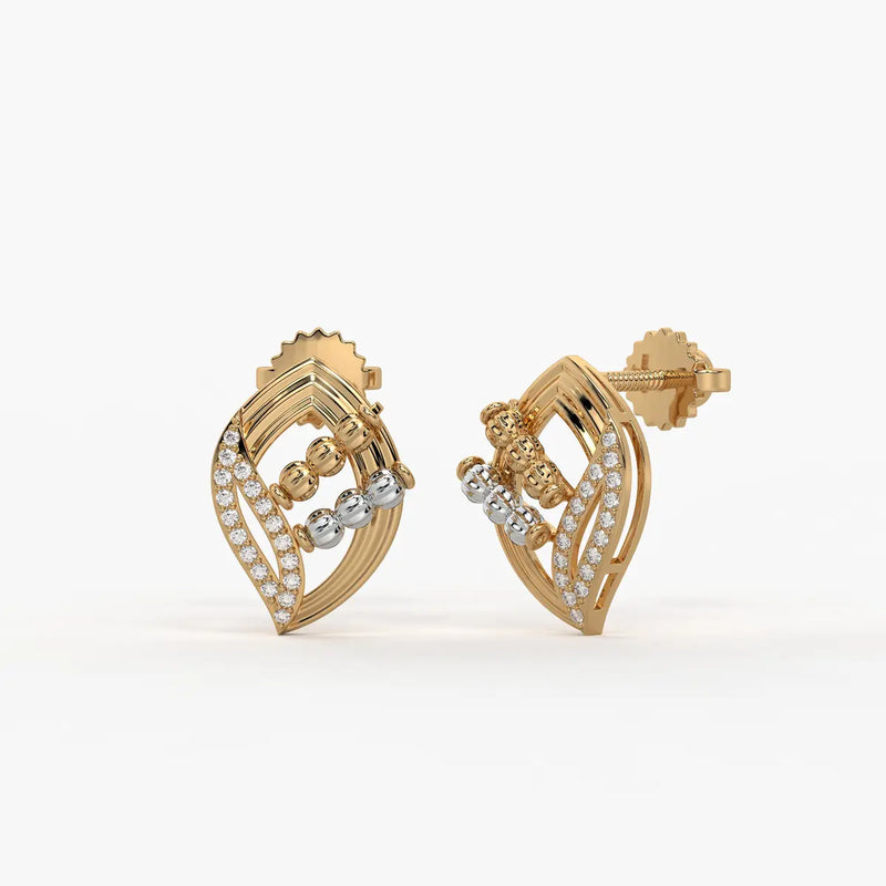 Vayra Leaf Cascade Earrings