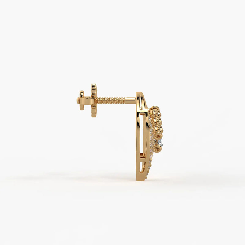 Vayra Leaf Cascade Earrings