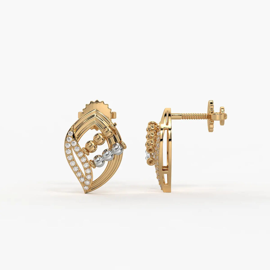 Vayra Leaf Cascade Earrings