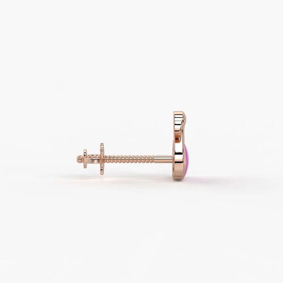 Blush Swan Flamingo Charm Earrings