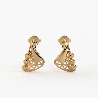 Tarini Swirl Fan Earrings