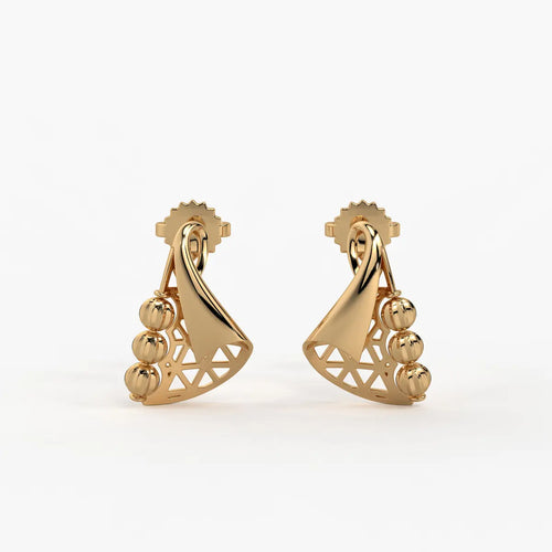 Tarini Swirl Fan Earrings
