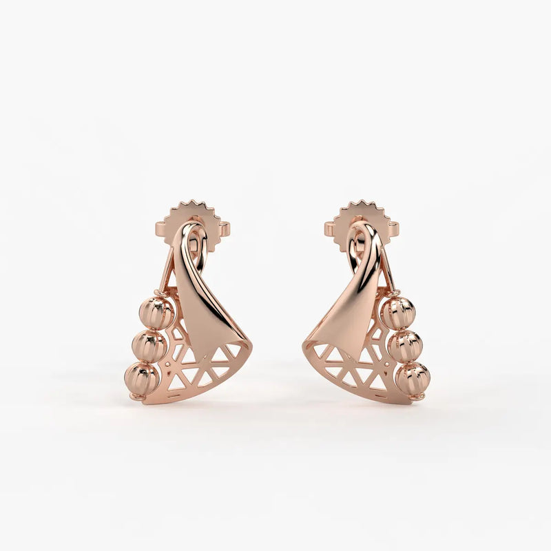 Tarini Swirl Fan Earrings