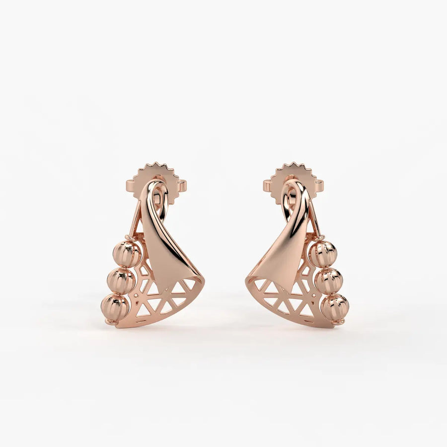 Tarini Swirl Fan Earrings