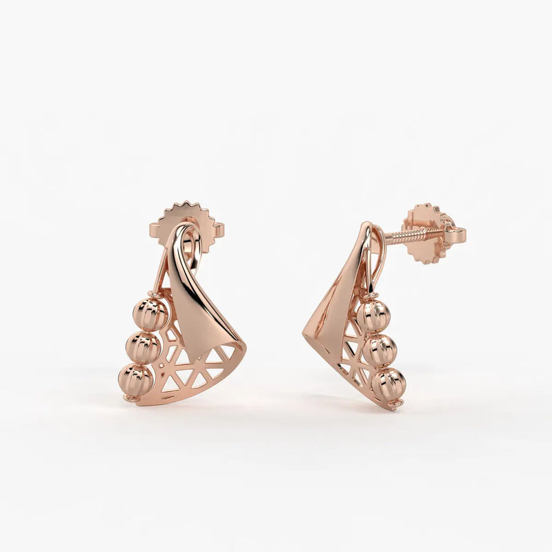 Tarini Swirl Fan Earrings
