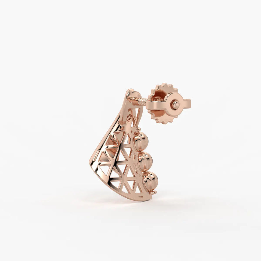 Tarini Swirl Fan Earrings