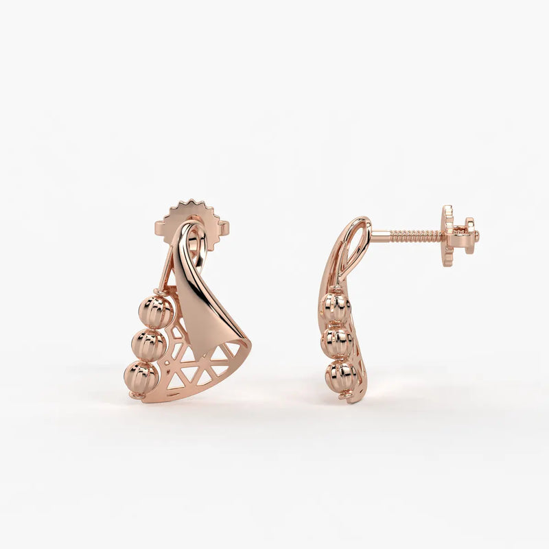 Tarini Swirl Fan Earrings