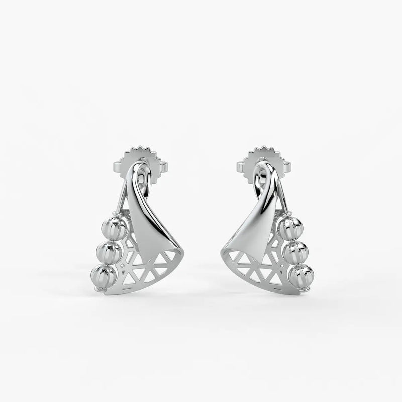 Tarini Swirl Fan Earrings