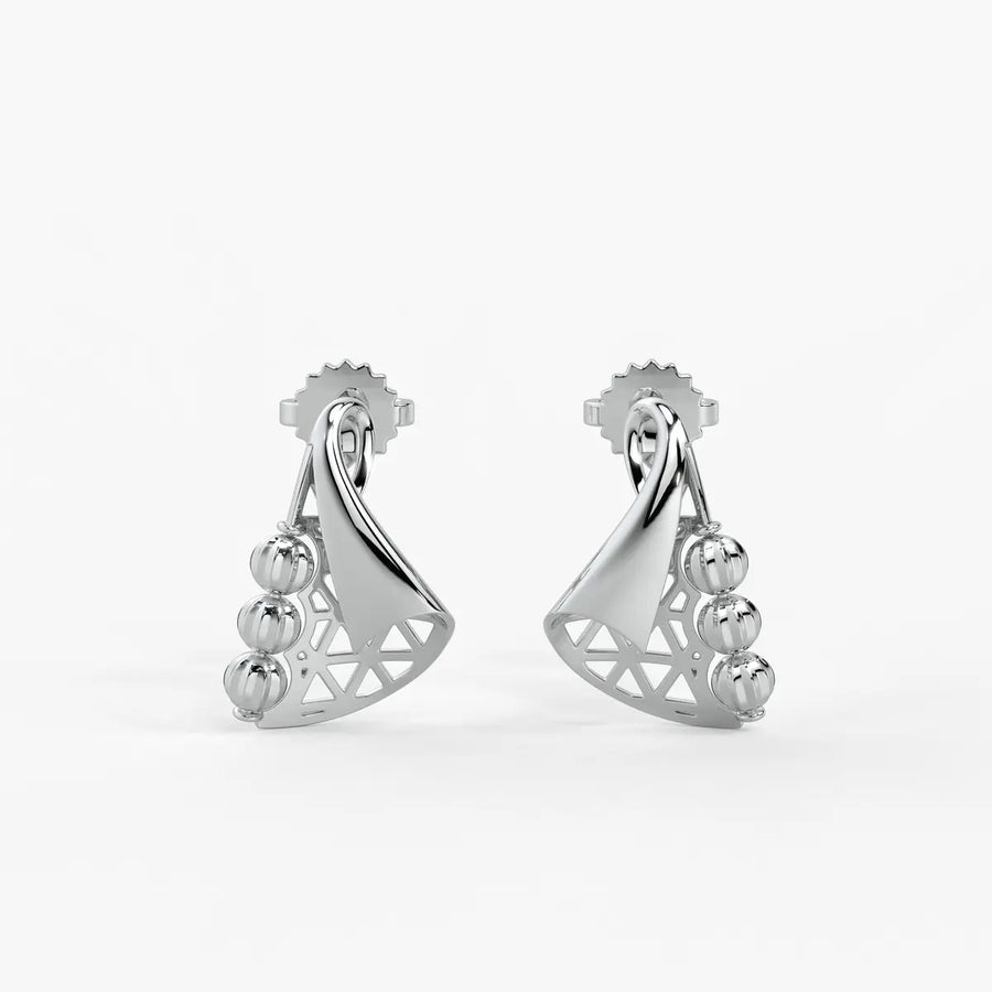 Tarini Swirl Fan Earrings