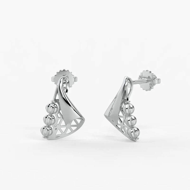 Tarini Swirl Fan Earrings
