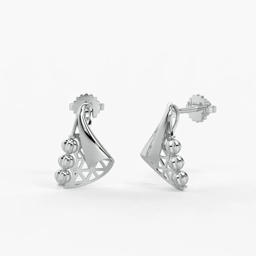 Tarini Swirl Fan Earrings