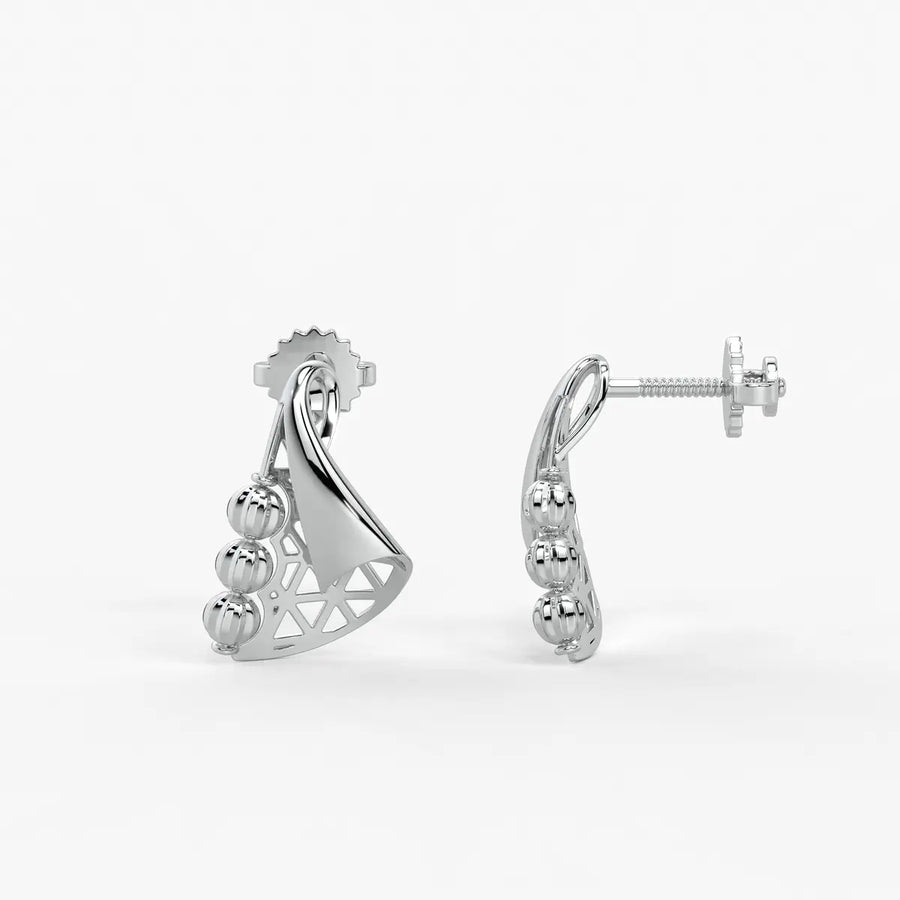 Tarini Swirl Fan Earrings