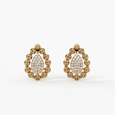 Aarvya Bloom Teardrop Earrings