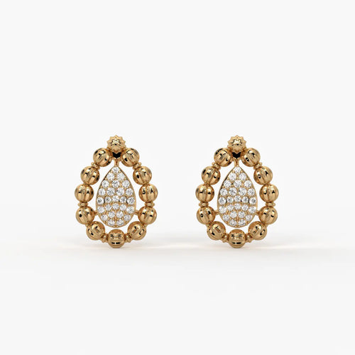 Aarvya Bloom Teardrop Earrings