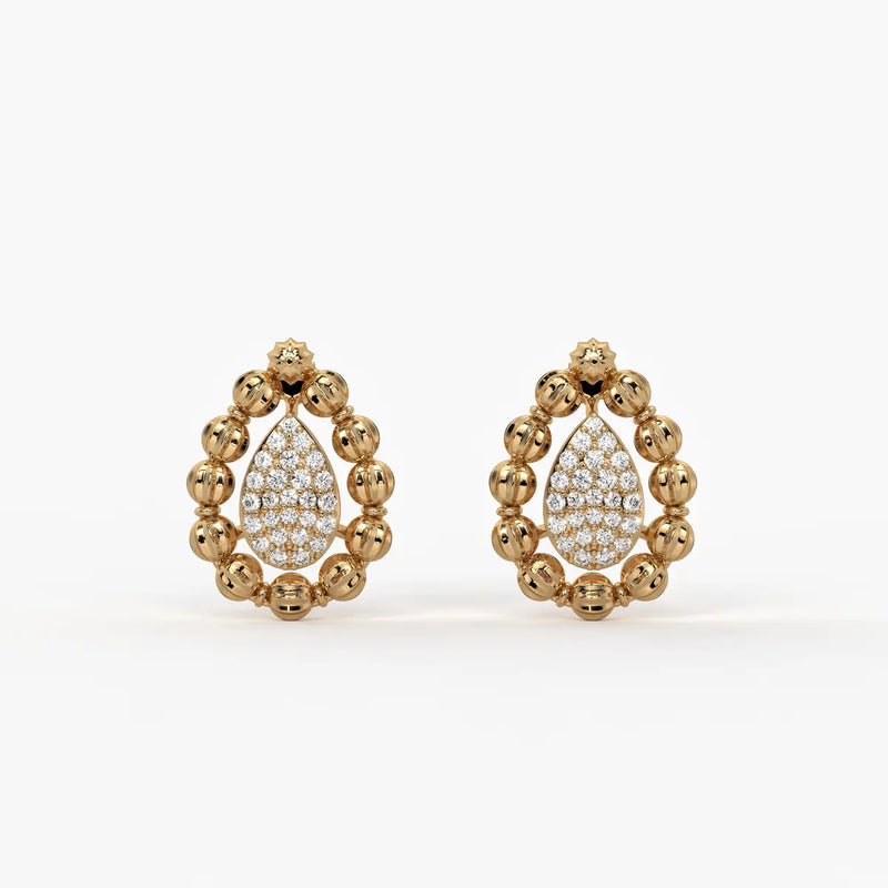Aarvya Bloom Teardrop Earrings