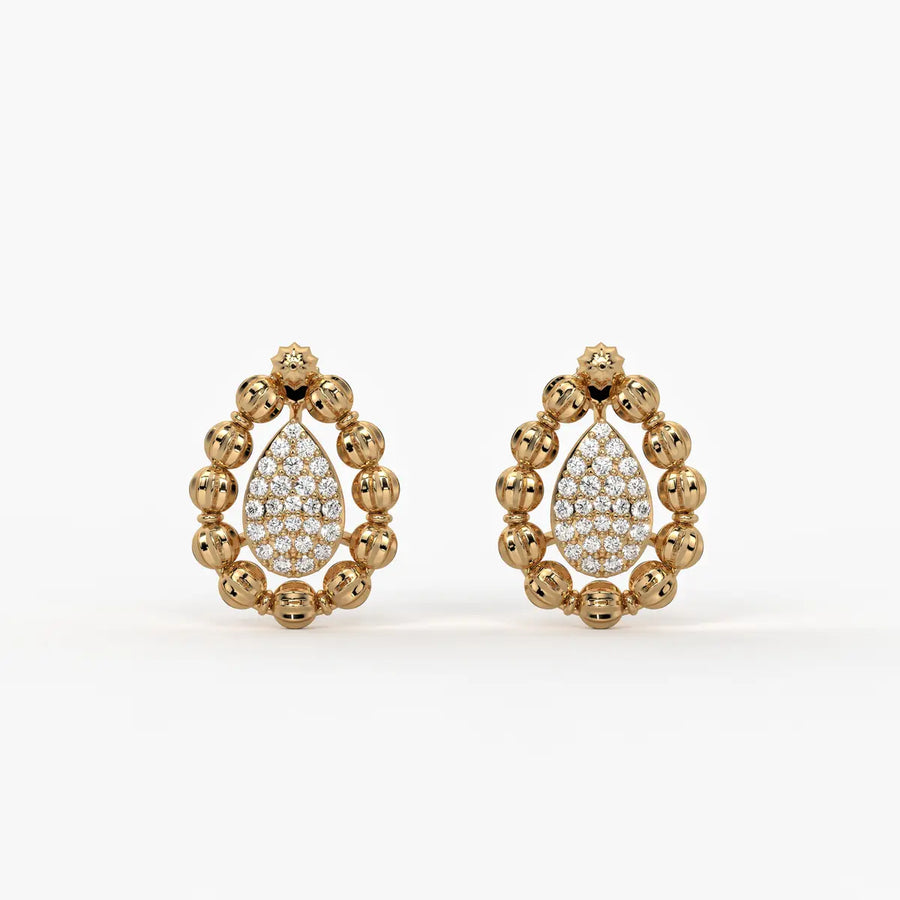 Aarvya Bloom Teardrop Earrings