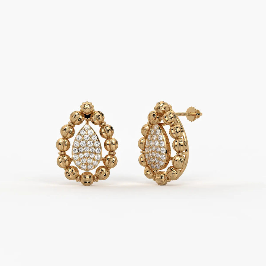 Aarvya Bloom Teardrop Earrings