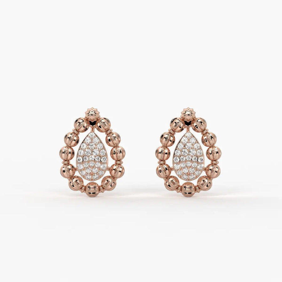 Aarvya Bloom Teardrop Earrings