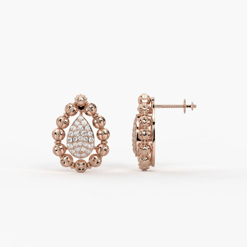 Aarvya Bloom Teardrop Earrings