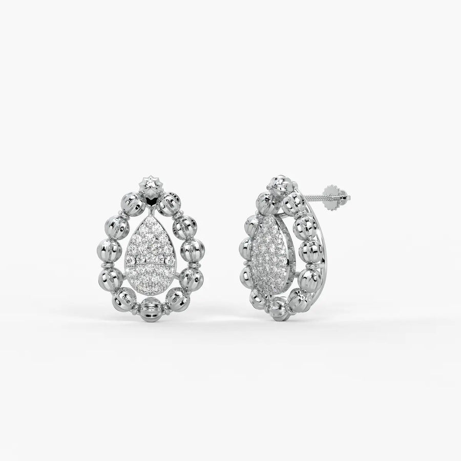 Aarvya Bloom Teardrop Earrings