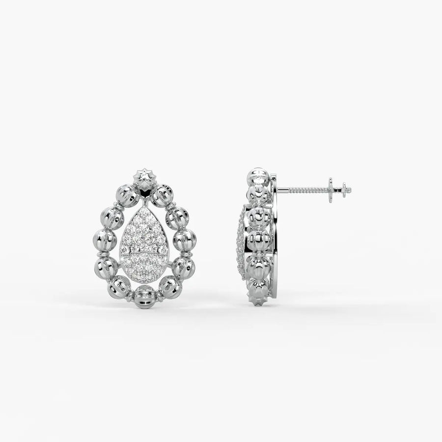 Aarvya Bloom Teardrop Earrings
